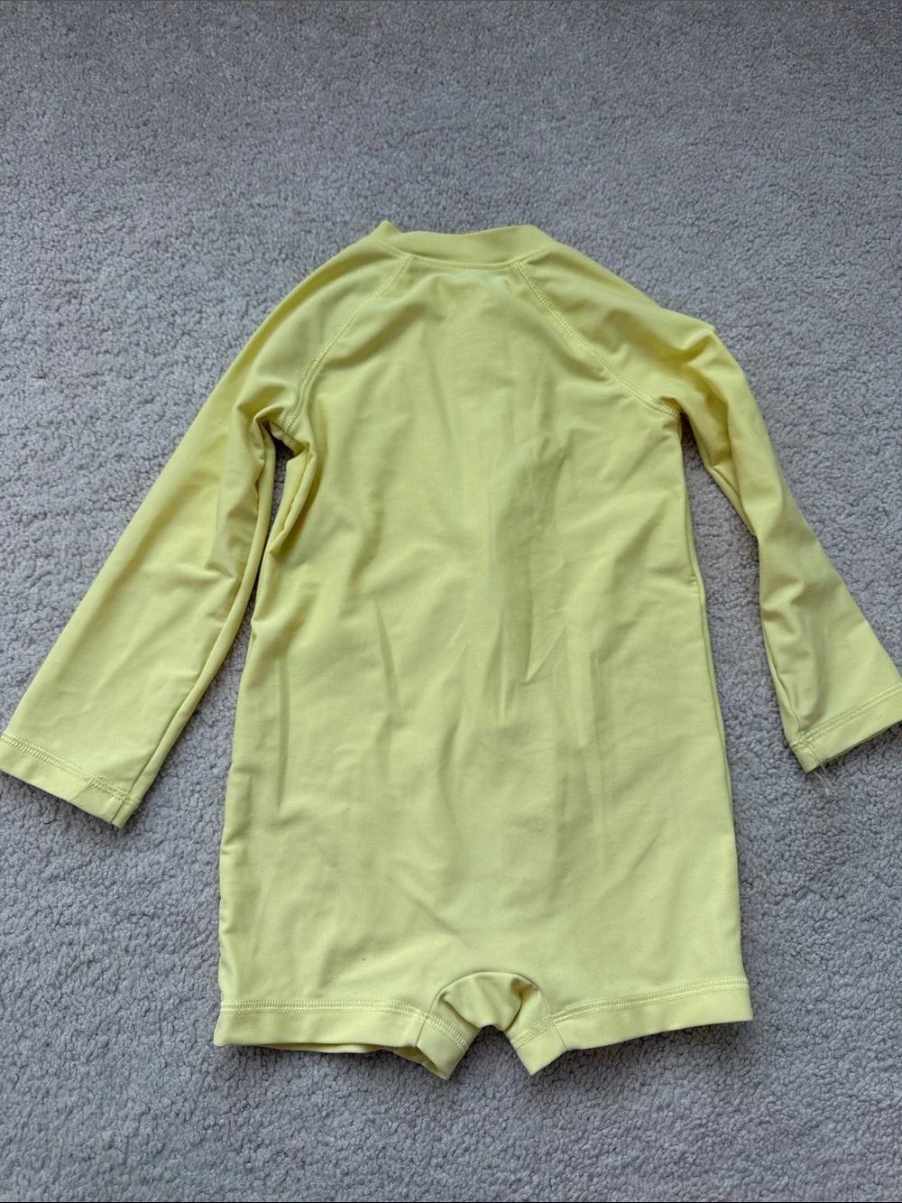 Primary Kids Yellow Long-Sleeve & Blue Gingham Rash-guard Swim